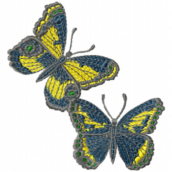 Butterfly Embroidery Design 12
